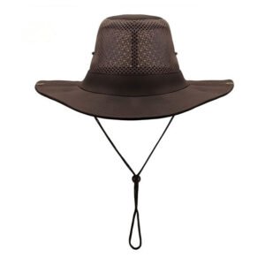 Brown Wide-brimmed Hat